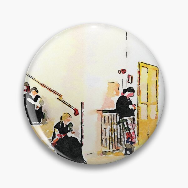 Item preview, Istituto Emiliani: tech girls sitting on the stairs designed and sold by Giuseppe Cocco.