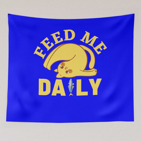 Item preview, Funny Cat: Feed Me Daily designed and sold by HappinessWorld.