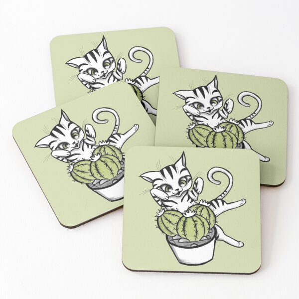 Item preview, Cactus cat designed and sold by inkmoix.