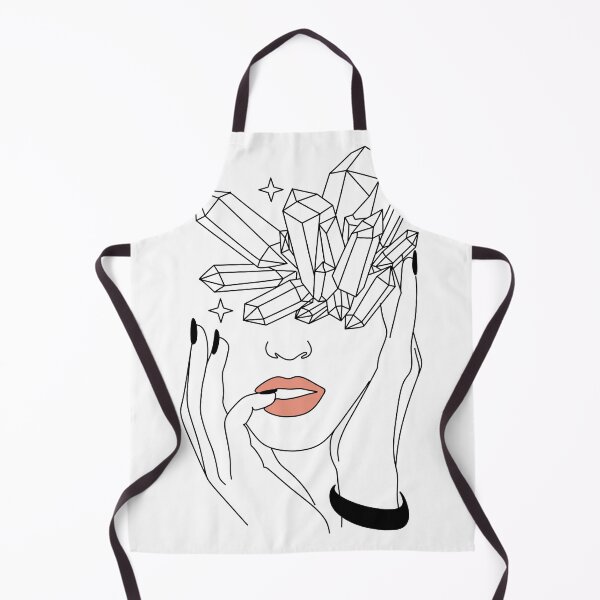 Item preview, Minimal Line Art Woman. Crystal Head Line drawing designed and sold by OneLinePrint.