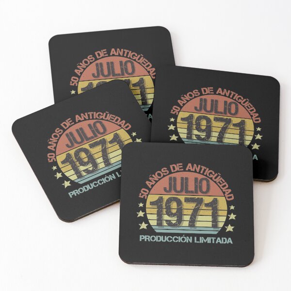 Item preview, 50th Birthday Gift for Him or Her Born in July 1971 in Spanish | Nacidos en julio 1971 Cumpleaños 50 Años Regalo de 50 Años designed and sold by InkItStudio.