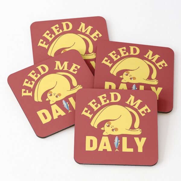 Item preview, Funny Cat: Feed Me Daily designed and sold by HappinessWorld.