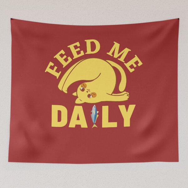 Item preview, Funny Cat: Feed Me Daily designed and sold by HappinessWorld.