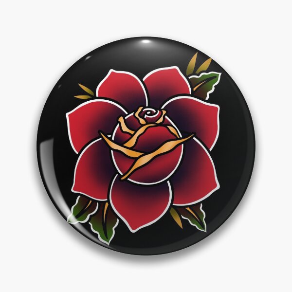 Item preview, Red Rose Tattoo American Traditional designed and sold by trajeado14.