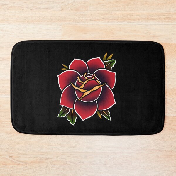 Item preview, Red Rose Tattoo American Traditional designed and sold by trajeado14.