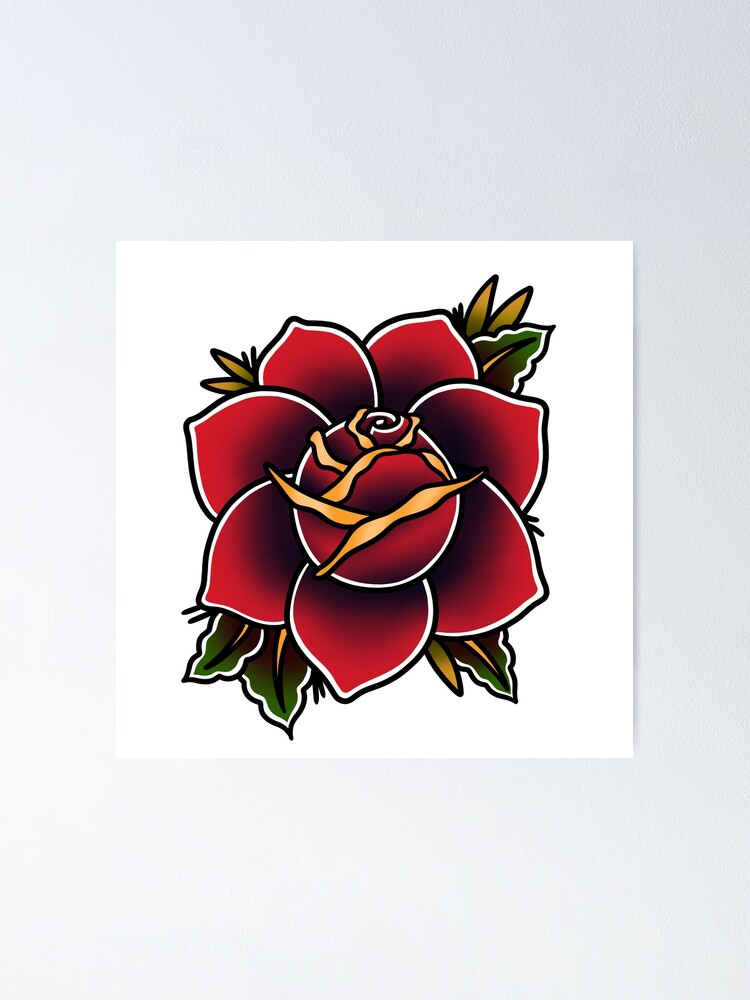 Red Roses Full Hand Temporary Tattoo For Women Men Colorful Art Stickers  Tattoo | eBay