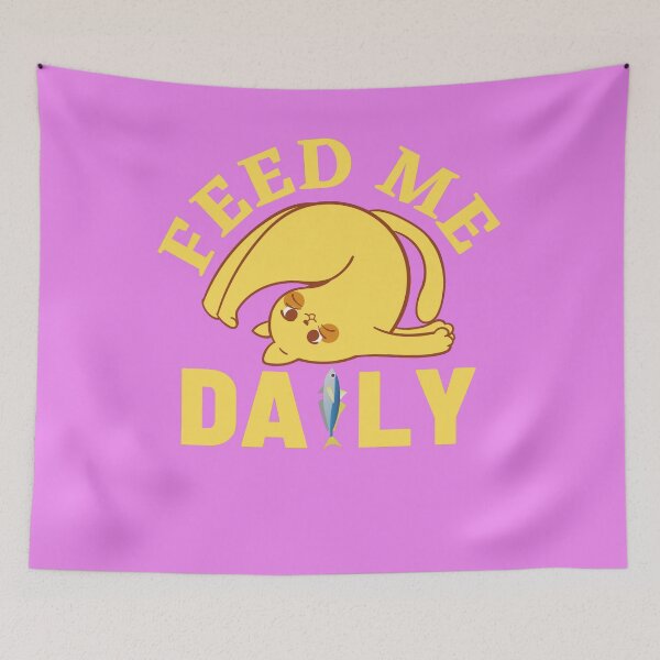 Item preview, Funny Cat: Feed Me Daily designed and sold by HappinessWorld.