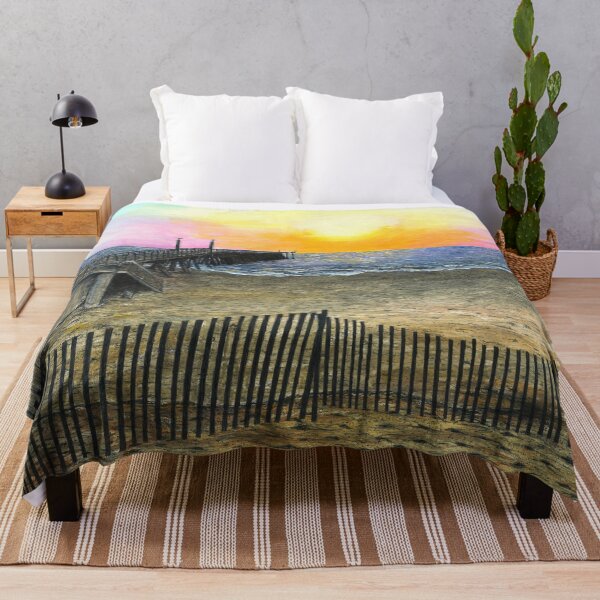 The Pier Throw Blanket
