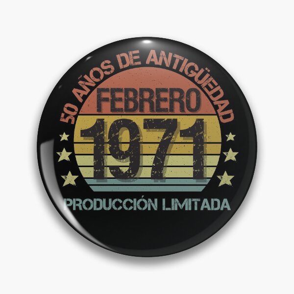 Item preview, Regalo de 50 cumpleaños para él o ella Nacido en febrero de 1971 en español | Nacidos en febrero 1971 Cumpleaños 50 Años Regalo de 50 Años designed and sold by InkItStudio.