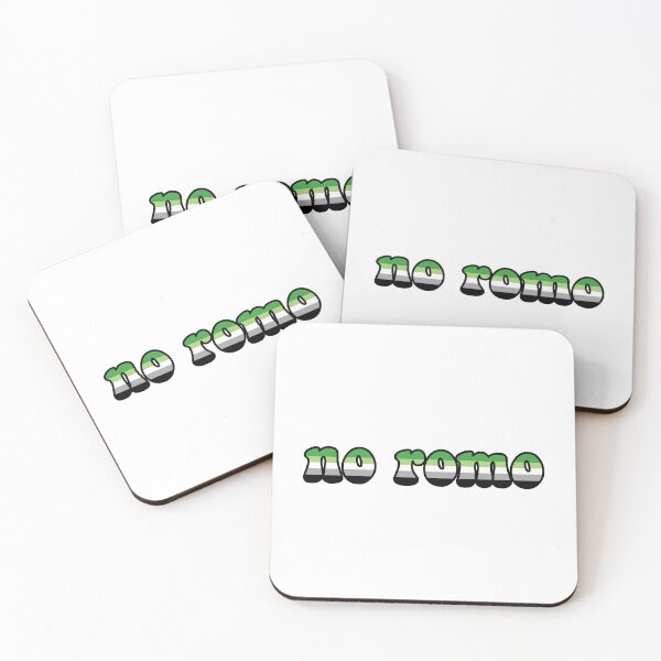 Item preview, "no romo" aromantic pride designed and sold by wordswithfonts.