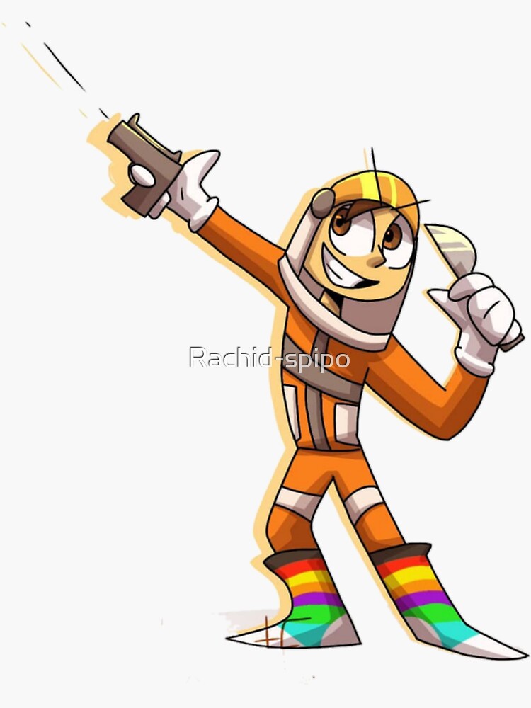 "Socksfor1 spaceman gamer YouTuber" Sticker for Sale by Rachidspipo Redbubble