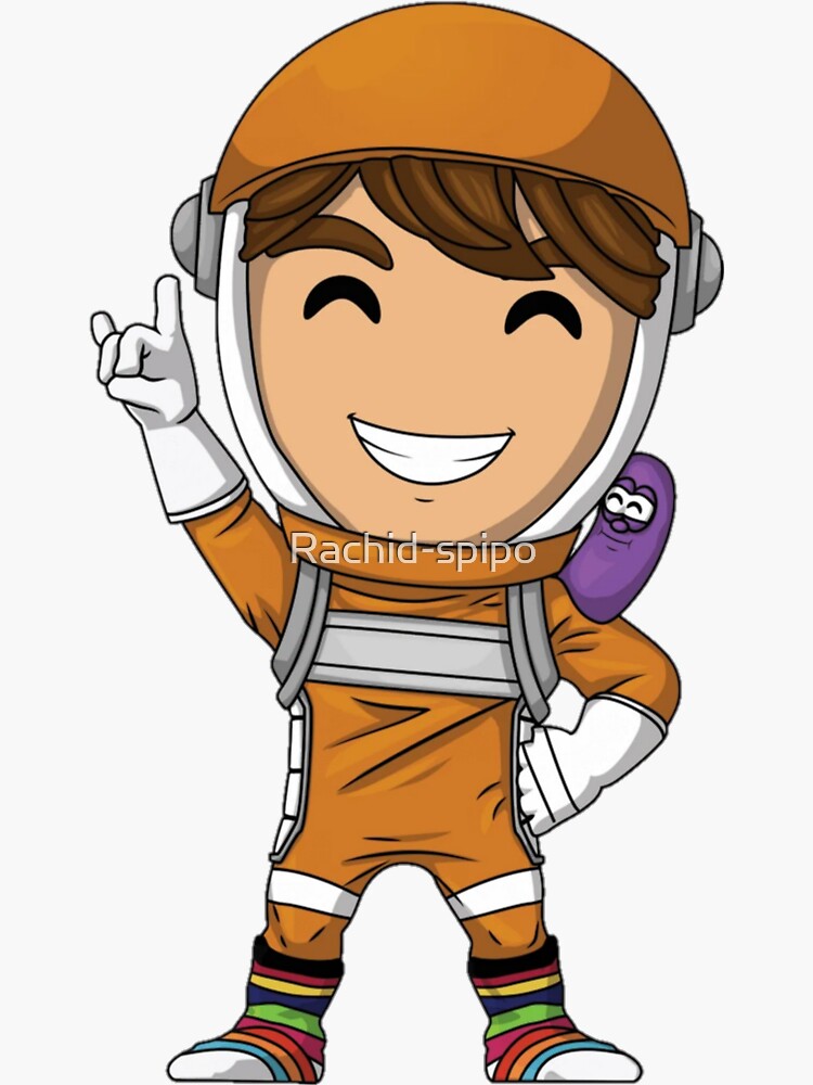 "Socksfor1 spaceman gamer YouTuber" Sticker for Sale by Rachidspipo
