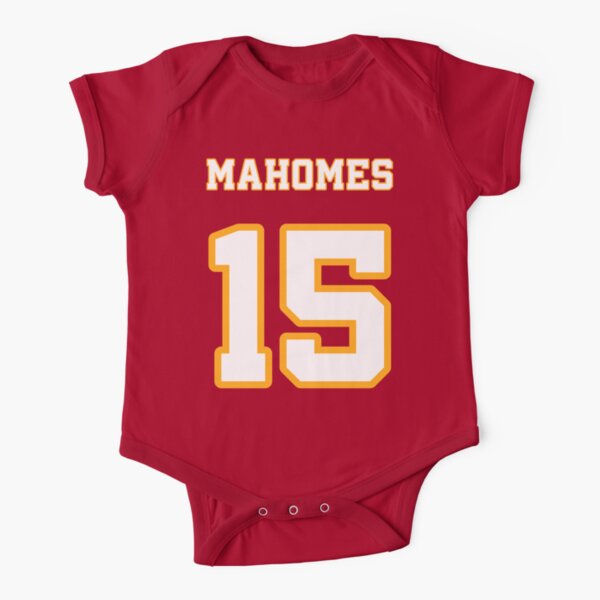 Patrick Mahomes - Kansas City Chiefs Official Short Sleeve Baby One-Piece