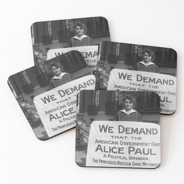 Item preview, Suffragette With Sign Supporting Alice Paul - 1917 designed and sold by warishellstore.
