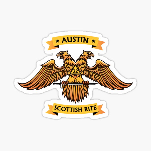 Austin Scottish Rite - golden Sticker