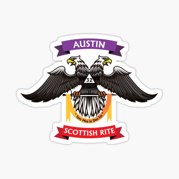 Austin Scottish Rite - color Sticker