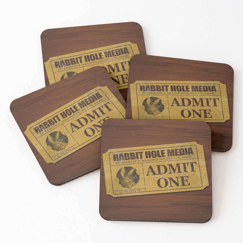 Item preview, Coasters (Set of 4) designed and sold by RabbitHoleMedia.