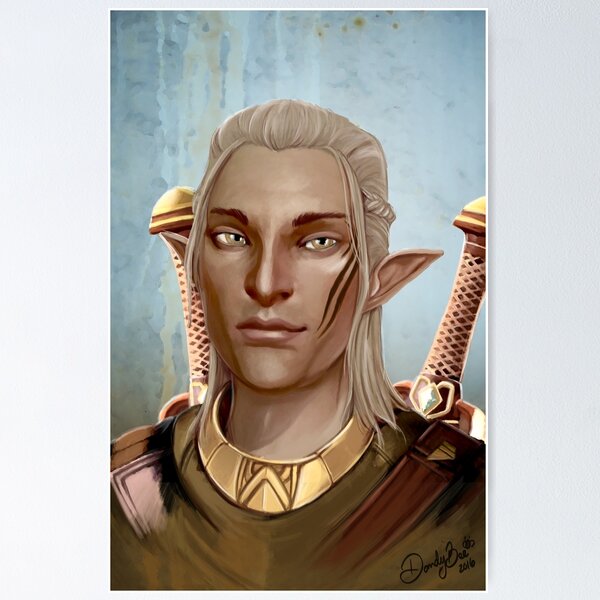 Dragon Age Origins Zevran Arainai Art Print 11x17 inch Open -  Portugal