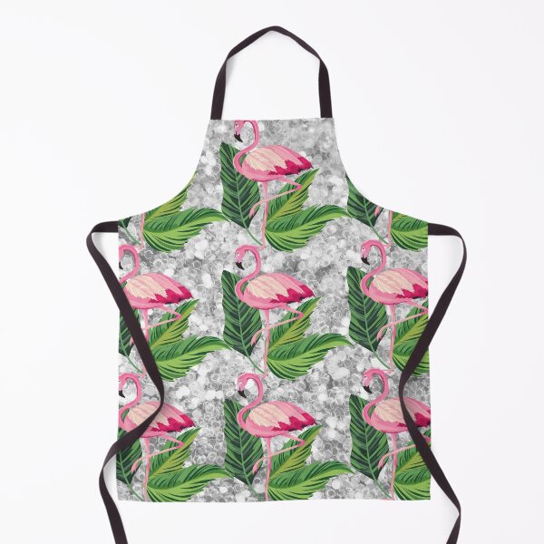 Item preview, Pink Flamingo in Silver glitter designed and sold by aboniteblanc.