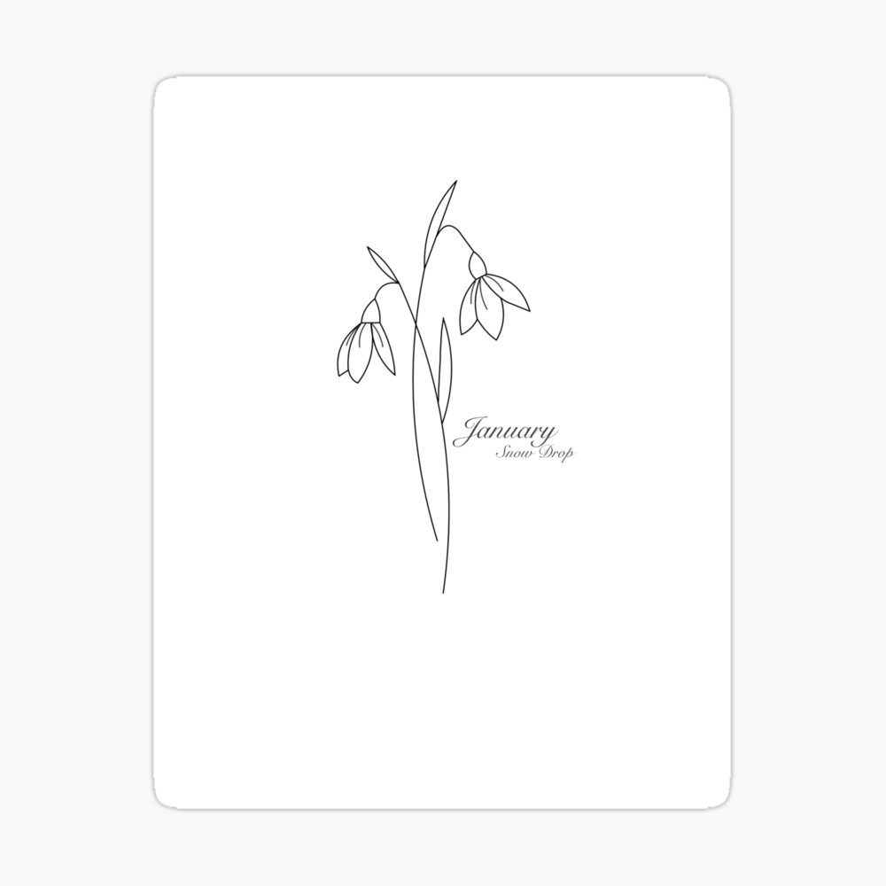 Buy Snowdrop SVG January Birth Flower SVG Layered Flower Svg Online in  India  Etsy
