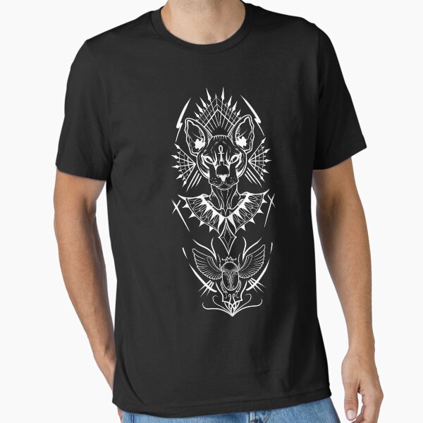 Lucky Bastet Blk Essential T-Shirt
