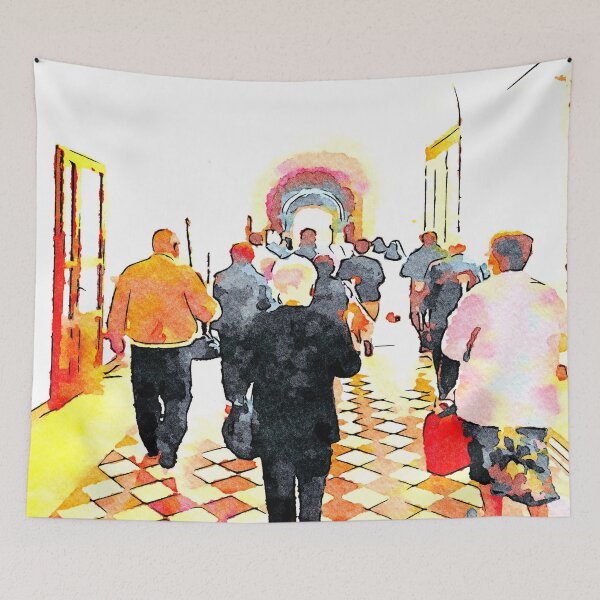Item preview, Istituto Emiliani: people walk in the corridor designed and sold by Giuseppe Cocco.