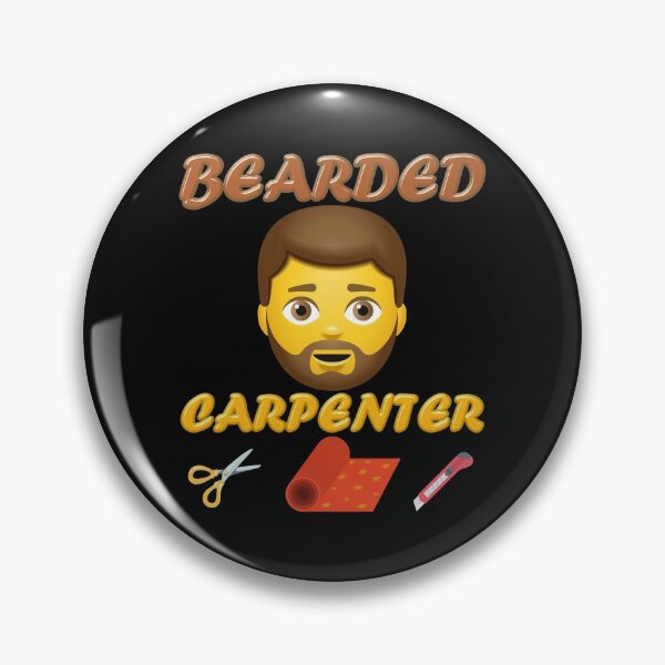 Item preview, Bearded carpenter, carpenter, beard, woodworker, bearded, bearded carpenter bearded carpenter, dads, funny mens beard, mustache lovers, saw, tools, woodwork, designed and sold by bimmer325.