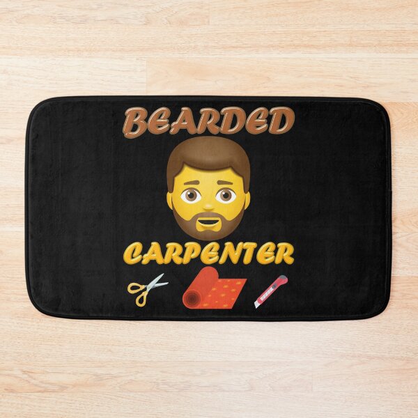 Item preview, Bearded carpenter, carpenter, beard, woodworker, bearded, bearded carpenter bearded carpenter, dads, funny mens beard, mustache lovers, saw, tools, woodwork, designed and sold by bimmer325.