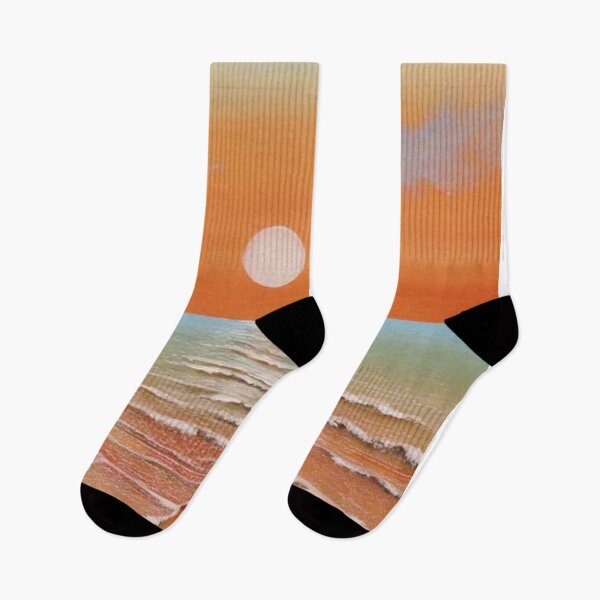 Item preview, Orange and green sunset oacian,ocean, designed and sold by KAMRAN HASSAN.