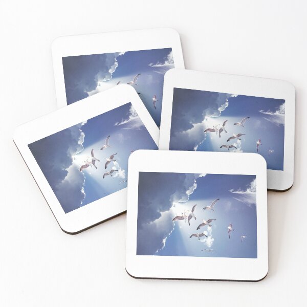 Item preview, Flying seagulls in the blue sky designed and sold by mgconseils.