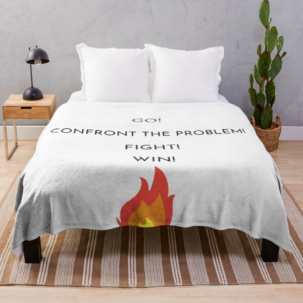 Item preview, Go! Confront the problem! Fight! WIn! designed and sold by ArtistKatieJ.