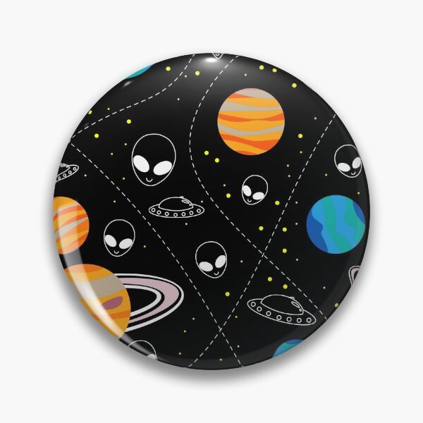 Item preview, alien in space playground pattern ecopop designed and sold by jorgelebeau.
