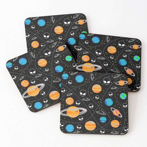 Item preview, alien in space playground pattern ecopop designed and sold by jorgelebeau.