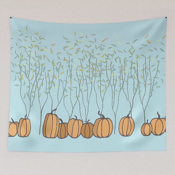 Item preview, Pumpkins, Trees and Rustling Leaves designed and sold by Melissa J Barrett.