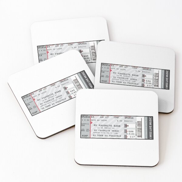 Item preview, I Miss Concerts Ticket Stub designed and sold by spottedhound.