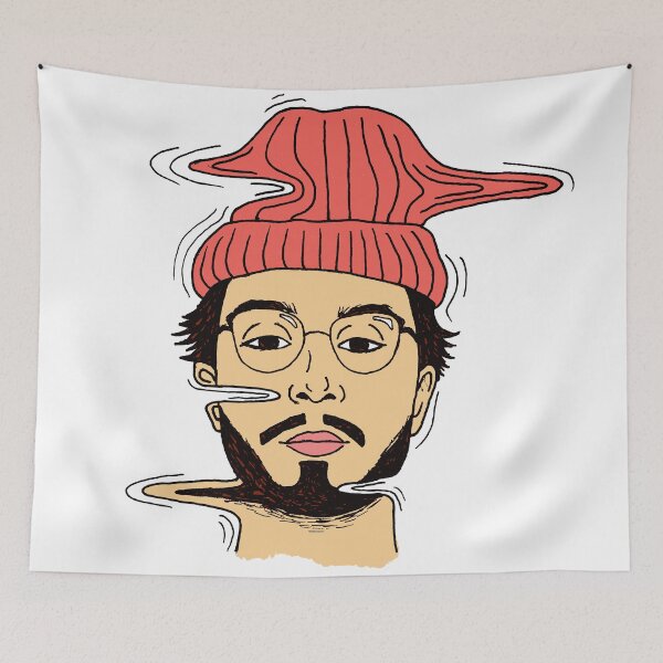 Item preview, Bbno$ Warped Head Illustration designed and sold by oddwall.