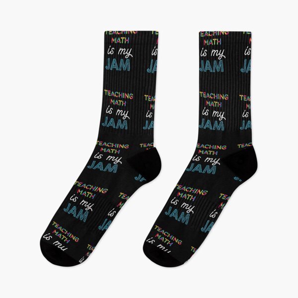 Item preview, Teaching Math is my Jam. Funny Teaching Math Design designed and sold by Custom365.