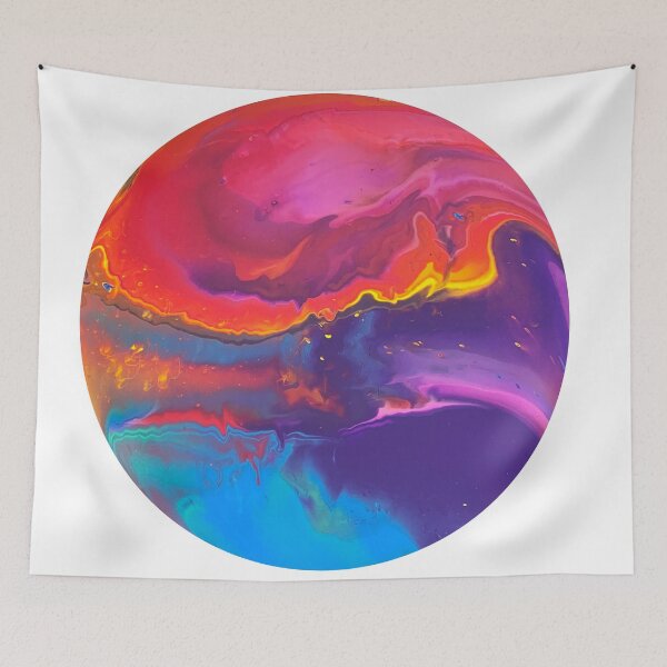 Item preview, Movere Planet - round acrylic pouring designed and sold by atakji.