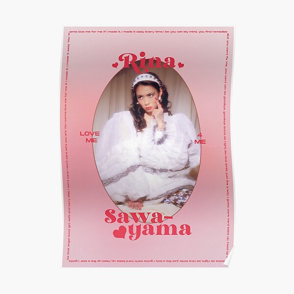 Rina Sawayama Love Me 4 Me Design Poster