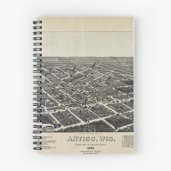 Item preview, Antigo, Wisconsin (1886) designed and sold by allhistory.