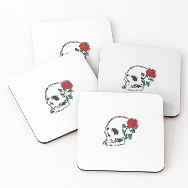 Item preview, Skull with rose designed and sold by oddwall.