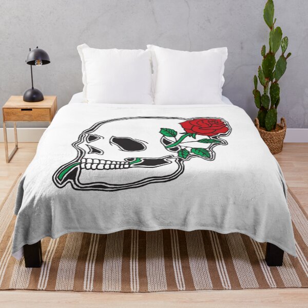 Item preview, Skull with rose designed and sold by oddwall.
