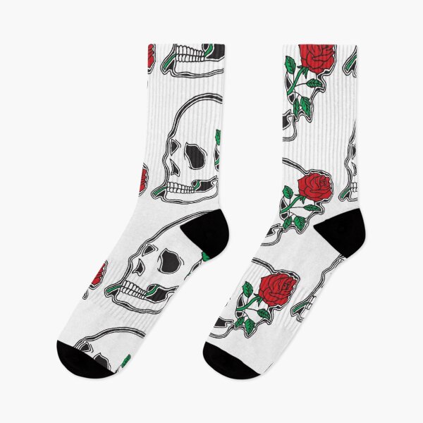 Item preview, Skull with rose designed and sold by oddwall.