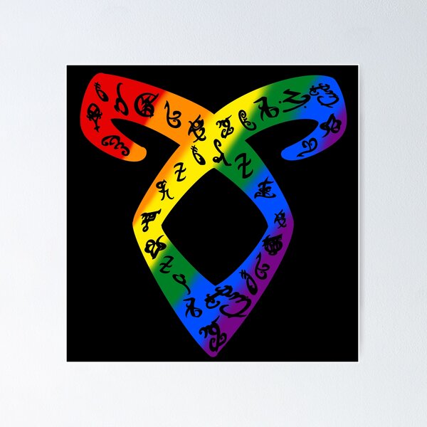 Item preview, Angelic Runes Pride on Black designed and sold by Avicanfly.