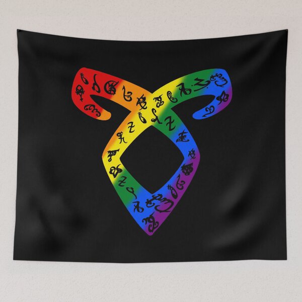 Item preview, Angelic Runes Pride on Black designed and sold by Avicanfly.