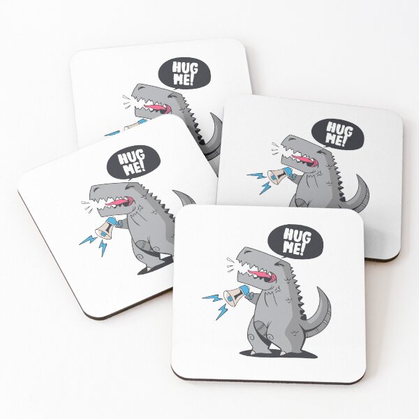 Item preview, T-Rex Dinosaur Couple Hug Me Valentines Day Funny Girls Boys T-Shirt designed and sold by TheFlipRepublic.