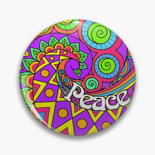 Item preview, Psychedelic Trippy Colorful Hippy Art designed and sold by Alondra.