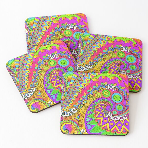 Item preview, Psychedelic Trippy Colorful Hippy Art designed and sold by Alondra.