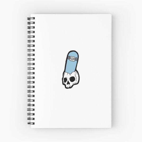 Item preview, skull head with skateboard designed and sold by oddwall.