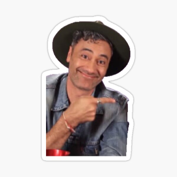 Aperçu de l'œuvre autocollant de taika waititi créée et vendue par lokicdinson.